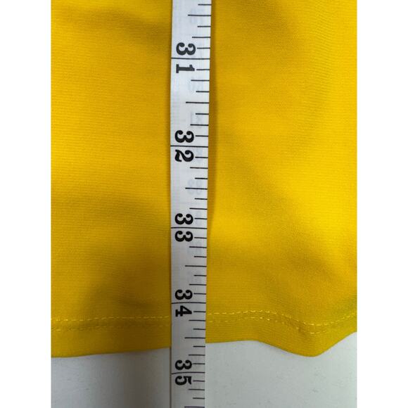 Essentials By ABS Women’s Dress Sz 10 Yellow Sleeveless Spring Fit And Flair - Picture 10 of 11